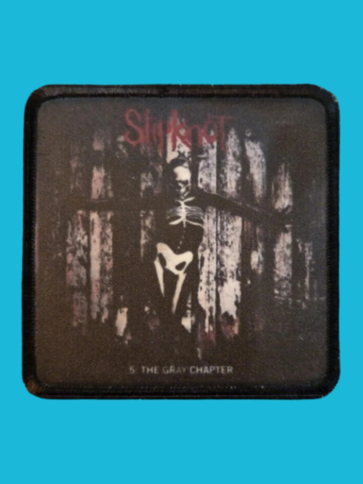 Patch Slipknot - 5 The Gray Chapter - Imprimé - Carré de 7,5 x 7,5 centimètres